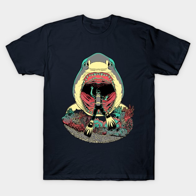 Megalodoom. T-Shirt by JCMaziu